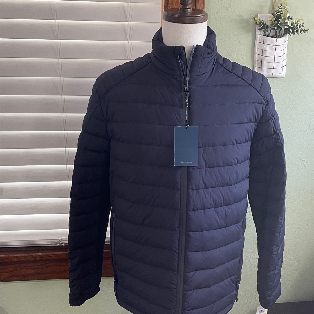 Cole Haan Men's Dark Blue Puffer Jacket